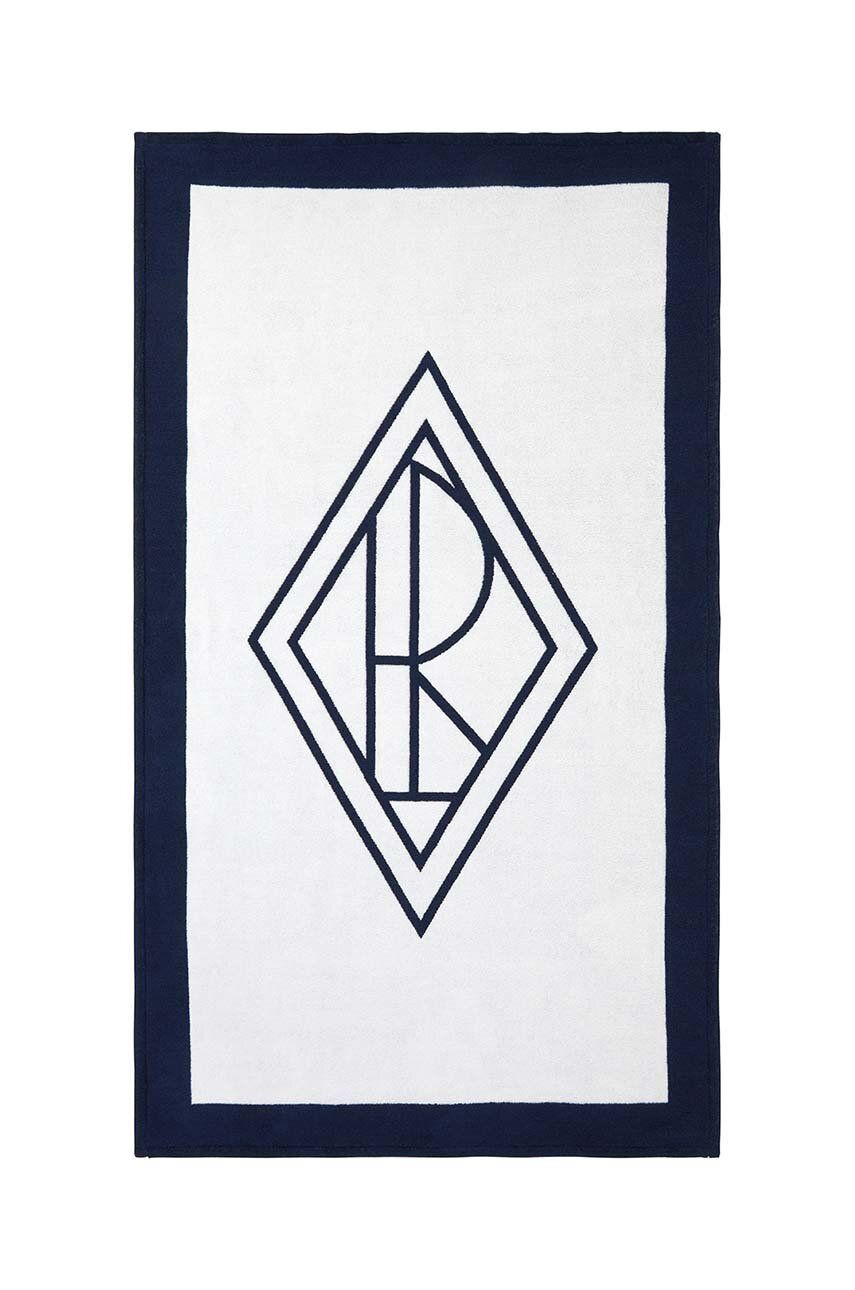 Plážová osuška Ralph Lauren Blair White / Navy 100 x 170 cm