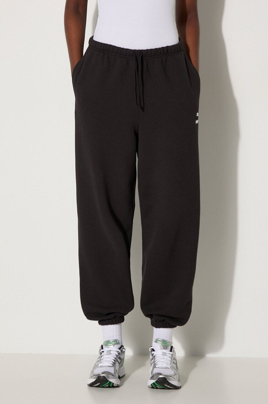 Bavlnené tepláky Puma Better Classics Sweatpants čierna farba, jednofarebné, 624234