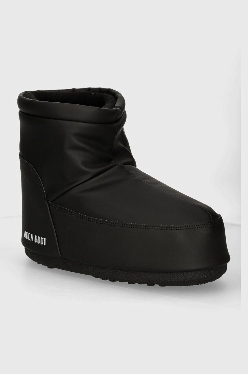 Snehule Moon Boot MB ICON LOW NOLACE RUBBER čierna farba, 80D1409410 N001
