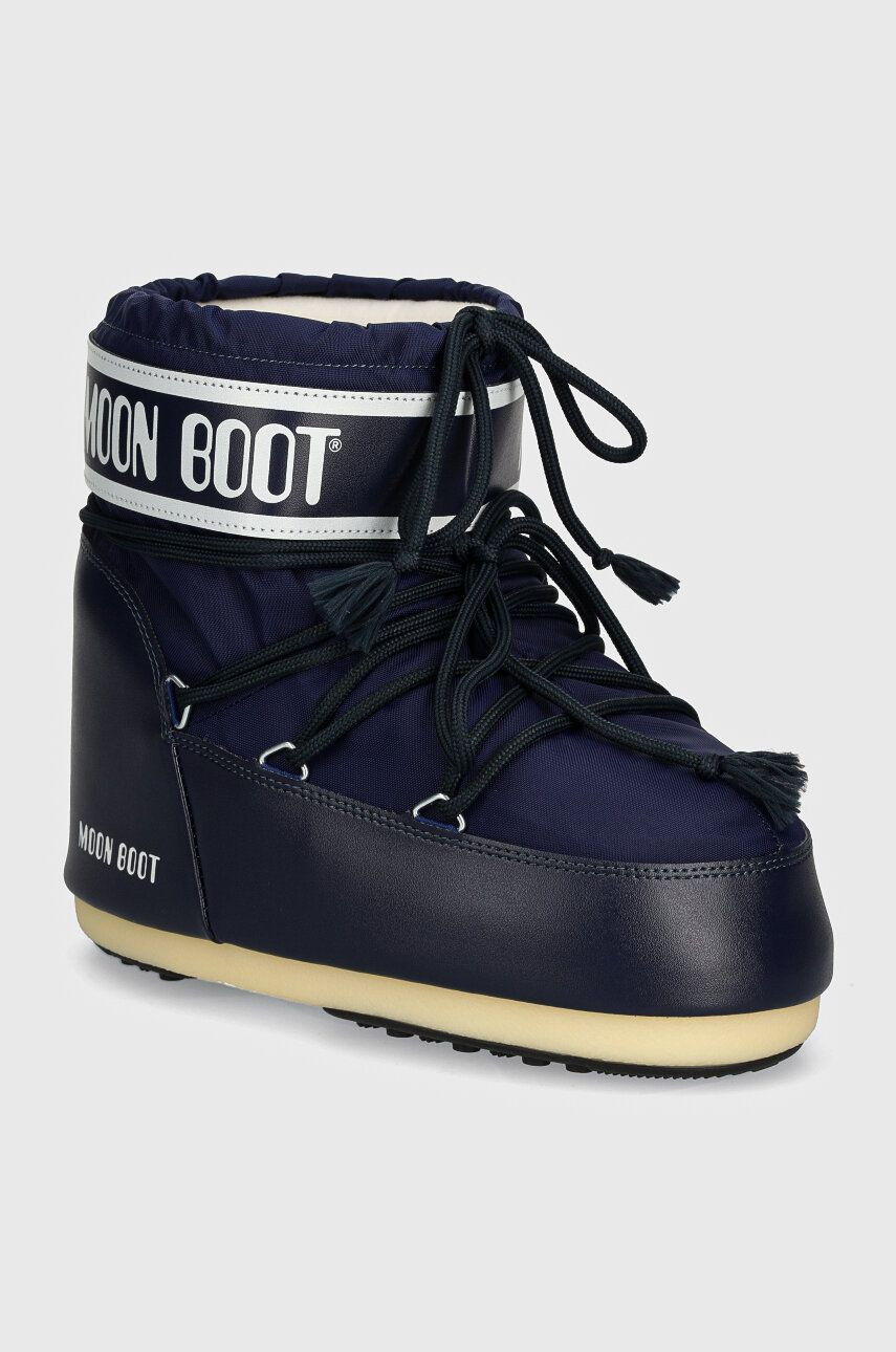 Snehule Moon Boot MB ICON LOW NYLON tmavomodrá farba, 80D1409340 F003