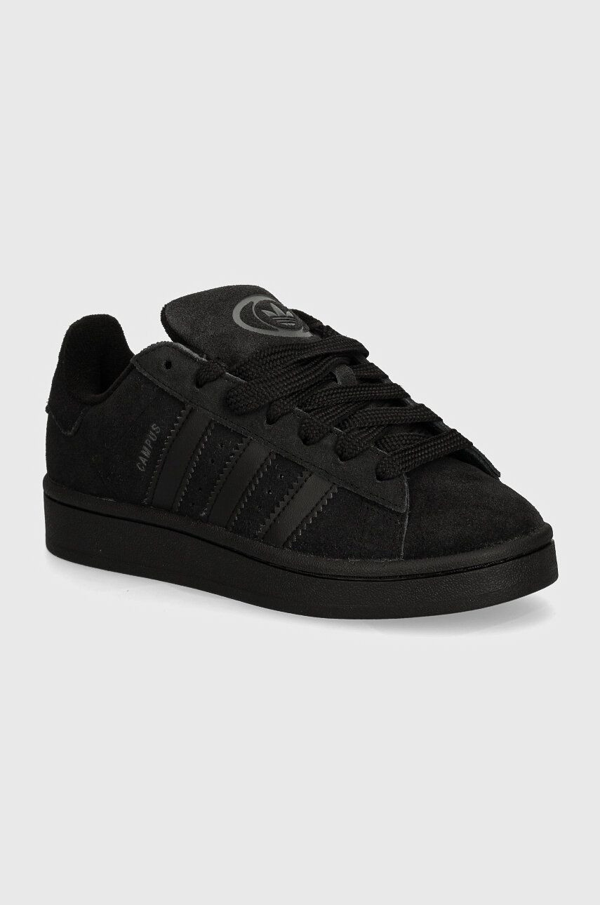 Detské semišové tenisky adidas Originals CAMPUS 00s čierna farba, JI4395