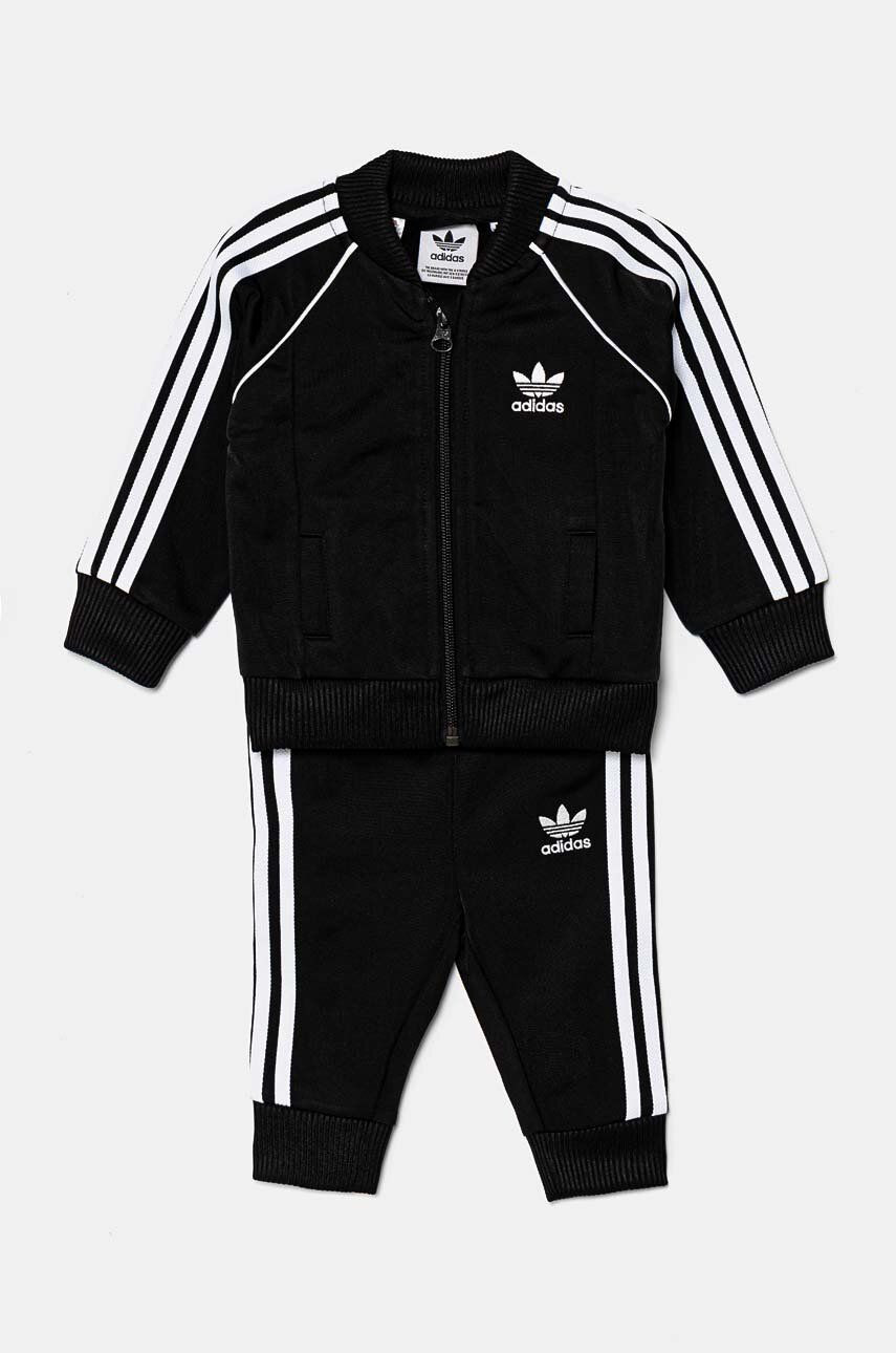 Tepláková súprava pre bábätká adidas Originals SST TRACKSUIT čierna farba, IX7622
