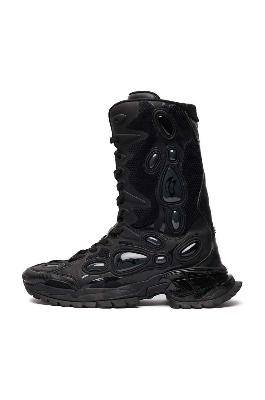 Členkové topánky Rombaut NUCLEO BOOT dámske, čierna farba, na plochom podpätku, S24-E-010