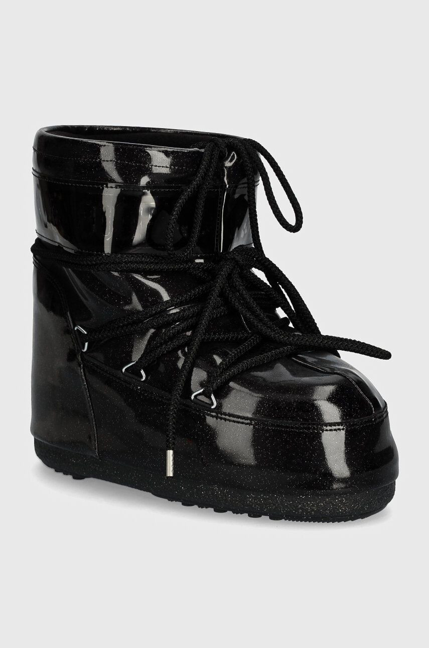 Snehule Moon Boot MB ICON LOW GLITTER čierna farba, 80D1409440 N001