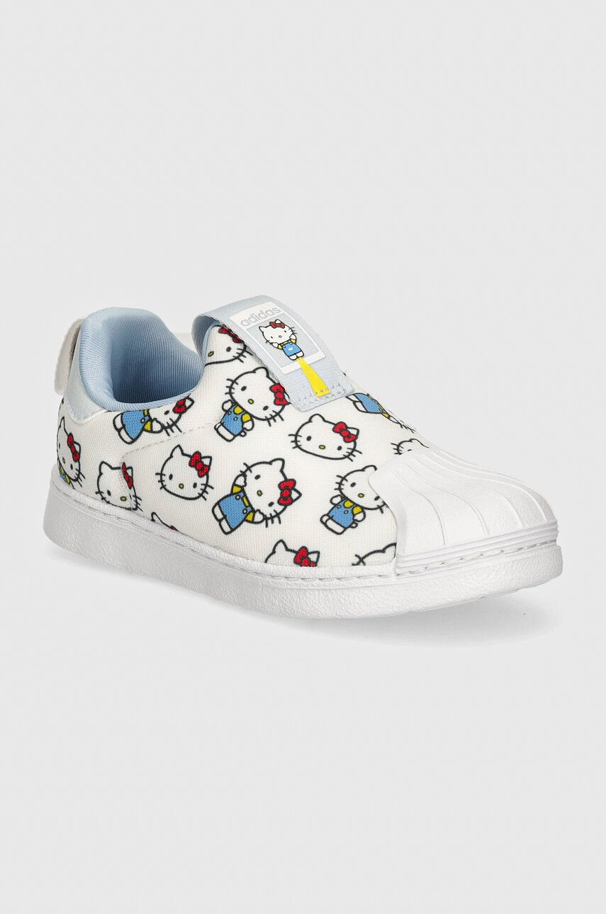 Detské tenisky adidas Originals SUPERSTAR 360 x Hello Kitty biela farba, IF7019