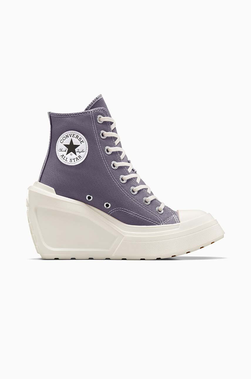 Tenisky Converse Chuck 70 De Luxe Wedge Platform dámske, fialová farba, A08282C
