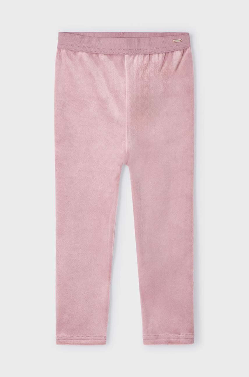 Detské legíny Mayoral ružová farba, jednofarebné, 712