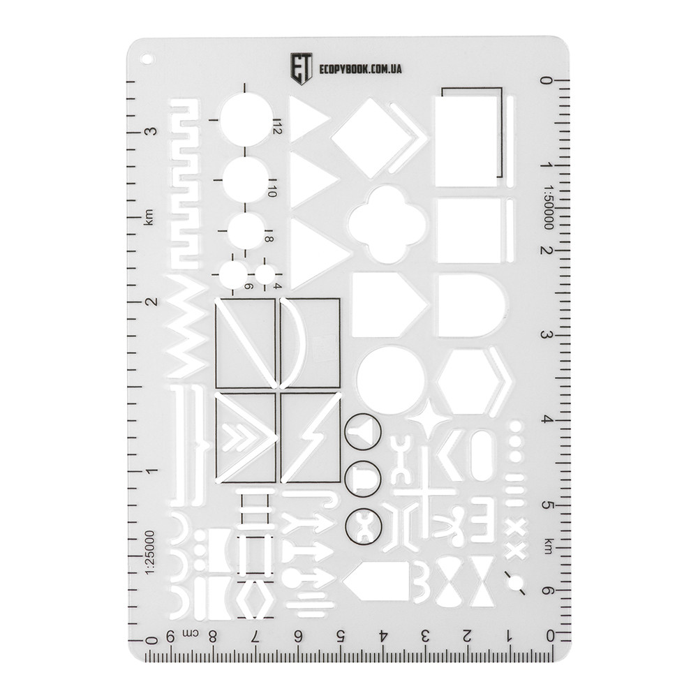Pravítko M-Tac Ecopybook Tactical TZ NATO - priehľadné