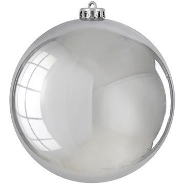 LAALU Ozdoba okrúhla strieborná lesklá 15 cm