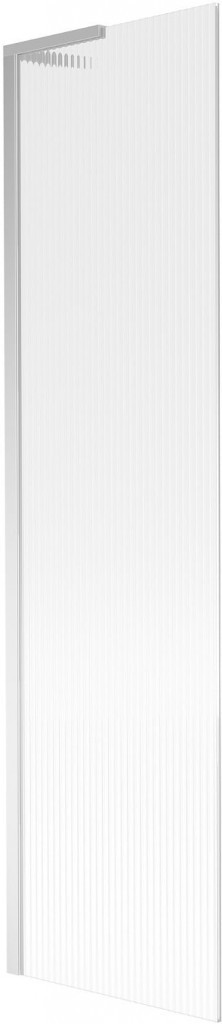 MEXEN/S - Next L vaňová zástena FIX 50 x 150 cm, prúžky, chróm 895-050-000-03-09-01