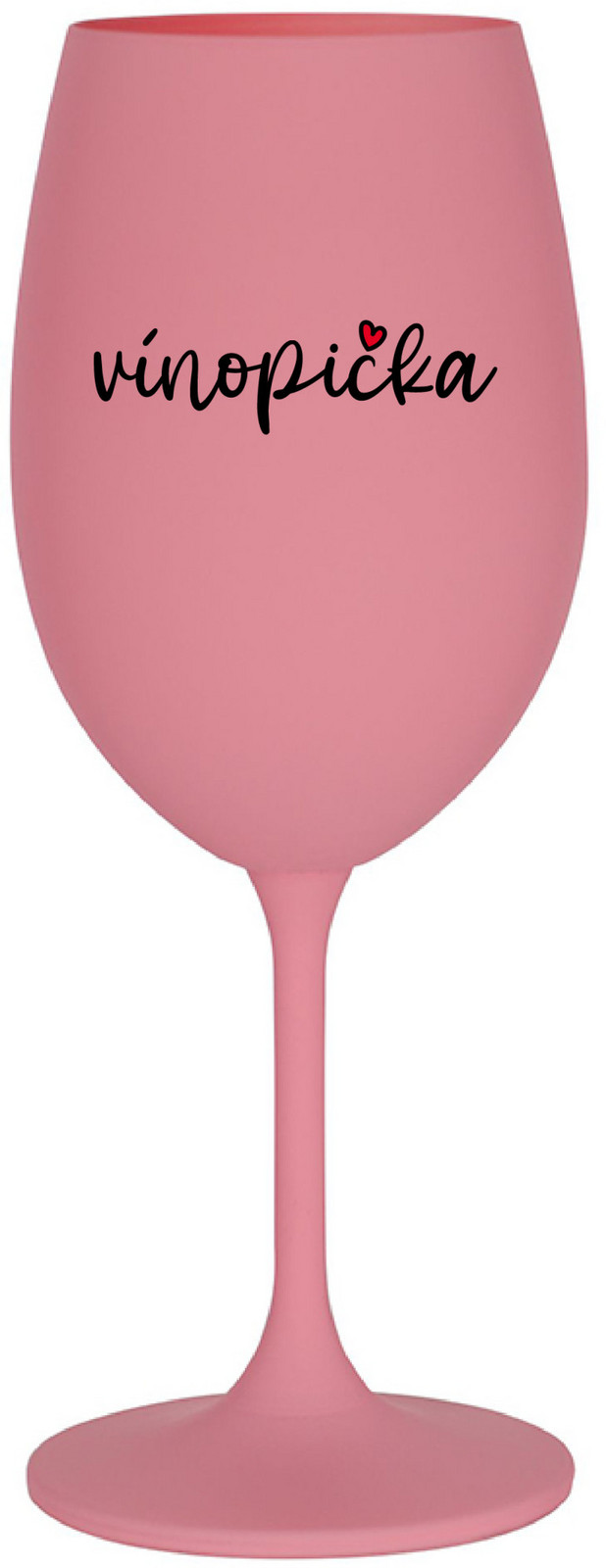 VÍNOPIČKA - ružový pohár na víno 350 ml
