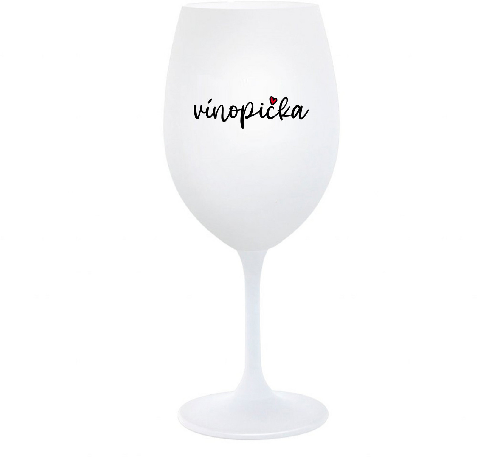 VÍNOPIČKA - biely pohár na víno 350 ml