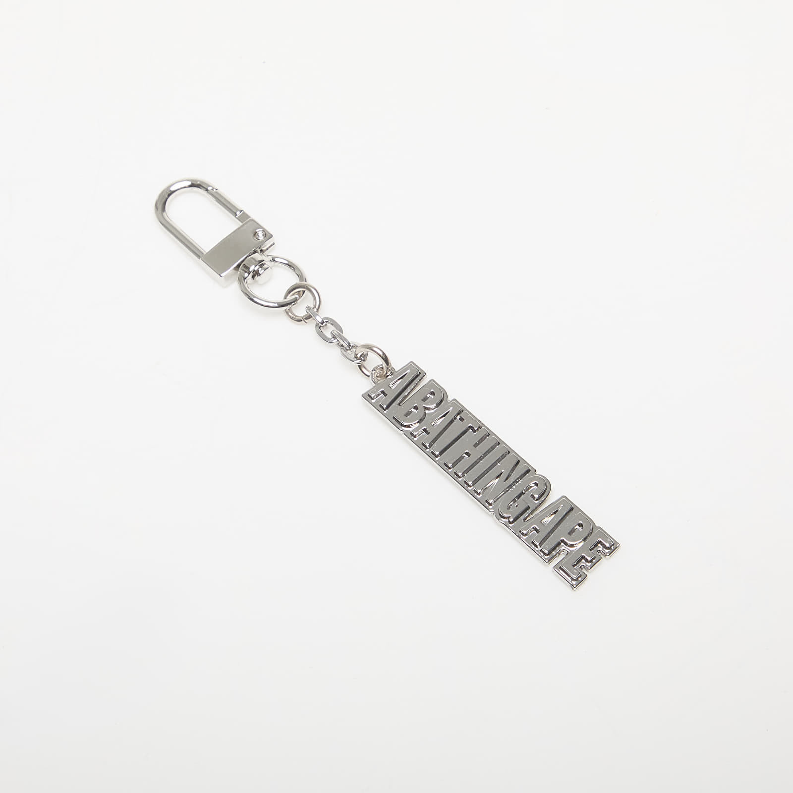 A BATHING APE Metal Keychain Silver Universal