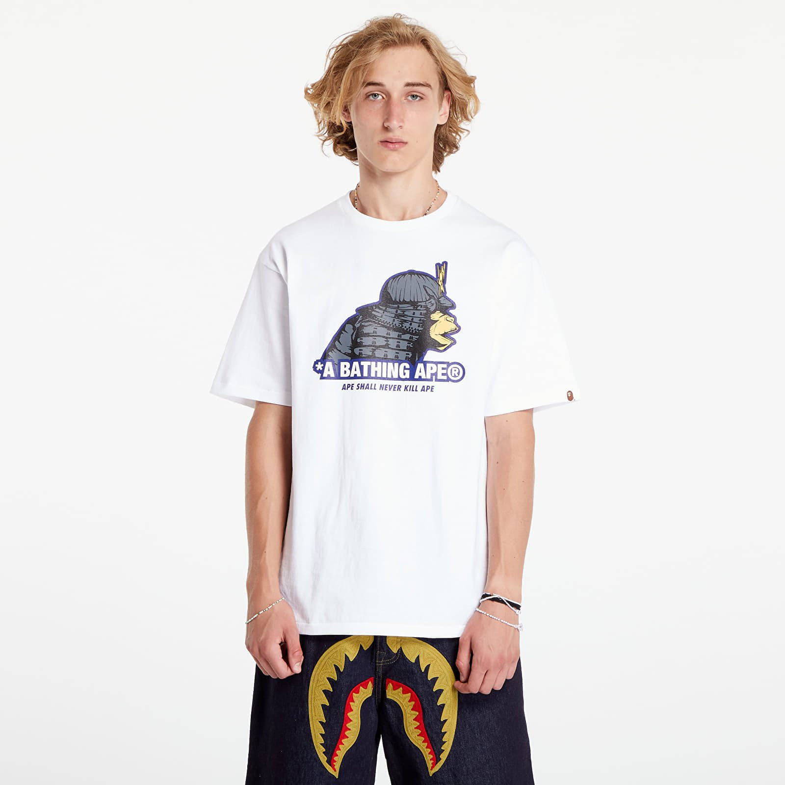 Tričko A BATHING APE Samurai Tee White M
