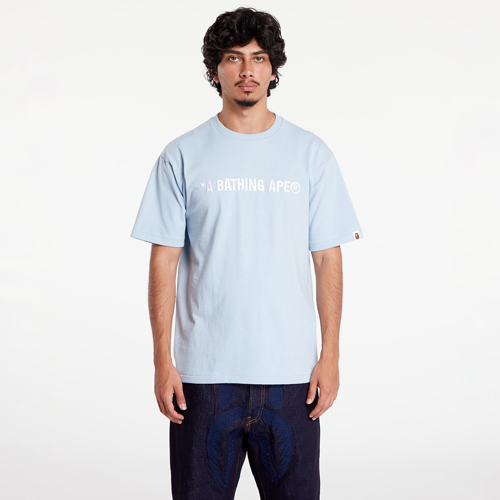 Tričko A BATHING APE A Bathing Ape Logo Tee Sax M