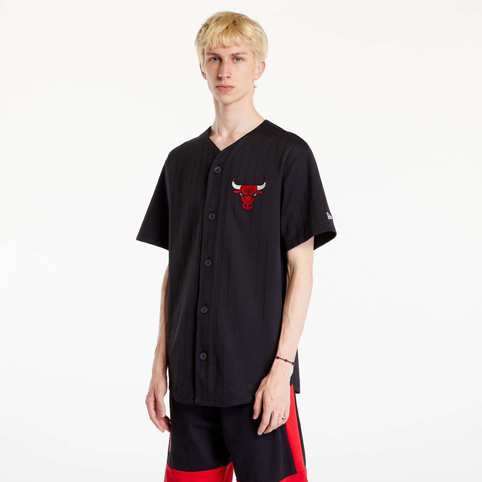 Dres New Era NBA Team Logo Jersey Chicago Bulls Black/ Front Door Red L