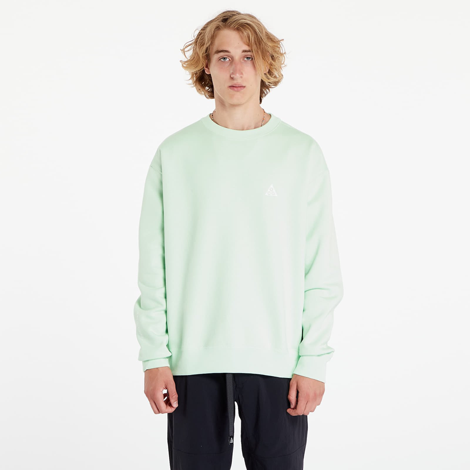 Mikina Nike ACG Therma-FIT Fleece Crew Vapor Green/ Summit White XS