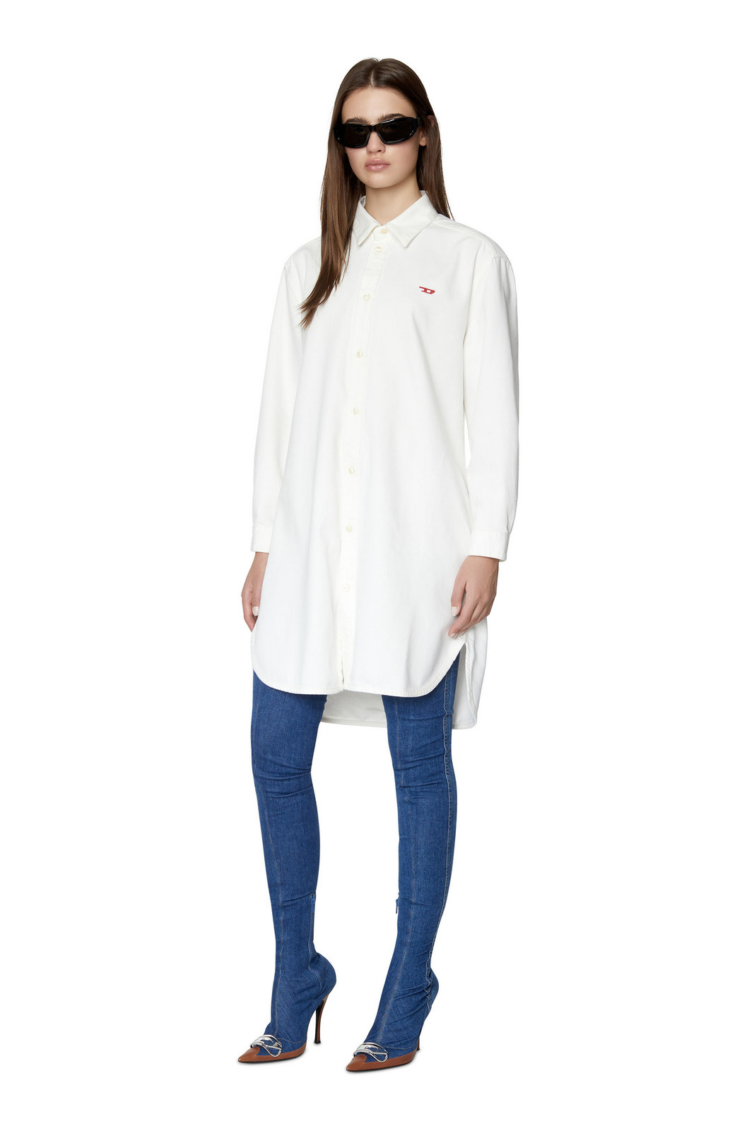 Diesel Šaty - DE-BLEX DRESS biele