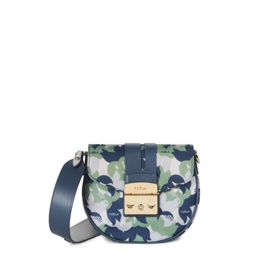 Furla Kabelka - METROPOLIS MINI CROSSBODY ROUND - NYLON ST.TUBEROSA+ARES viacfarebná
