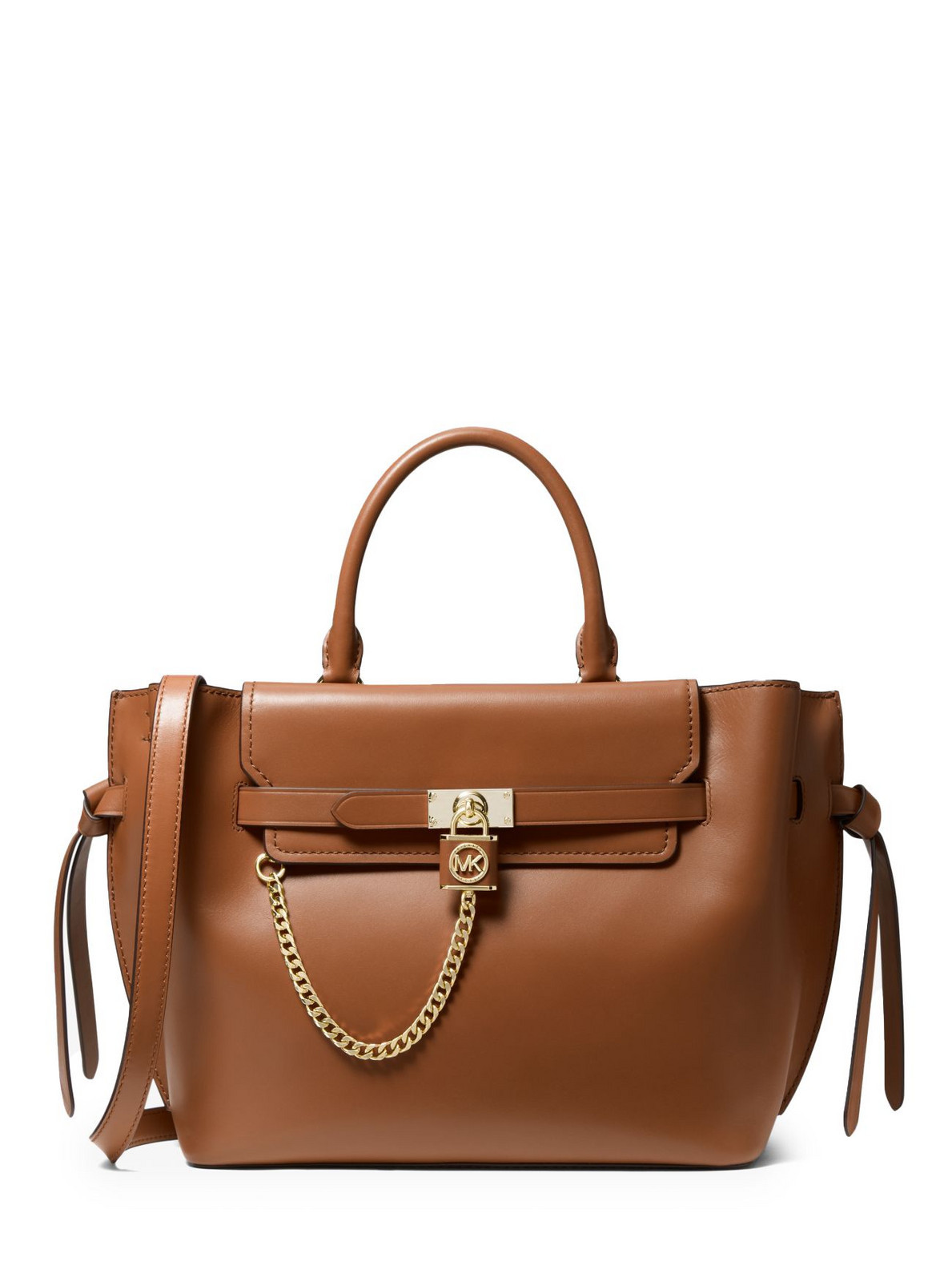 Michael Kors Kabelka - LG BELTED SATCHEL hnedá