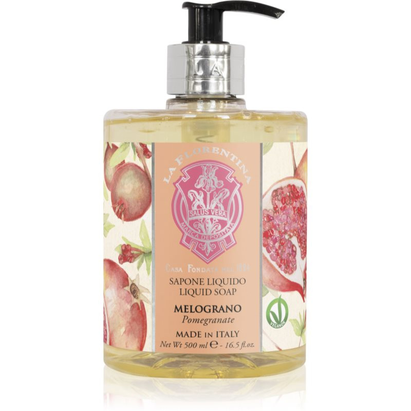 La Florentina Pomegranate Liquid Soap prírodné tekuté mydlo na ruky 500 ml