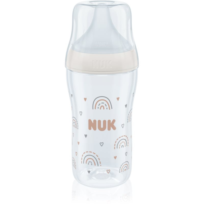 NUK Perfect Match fľaša s kontrolou teploty White 260 ml
