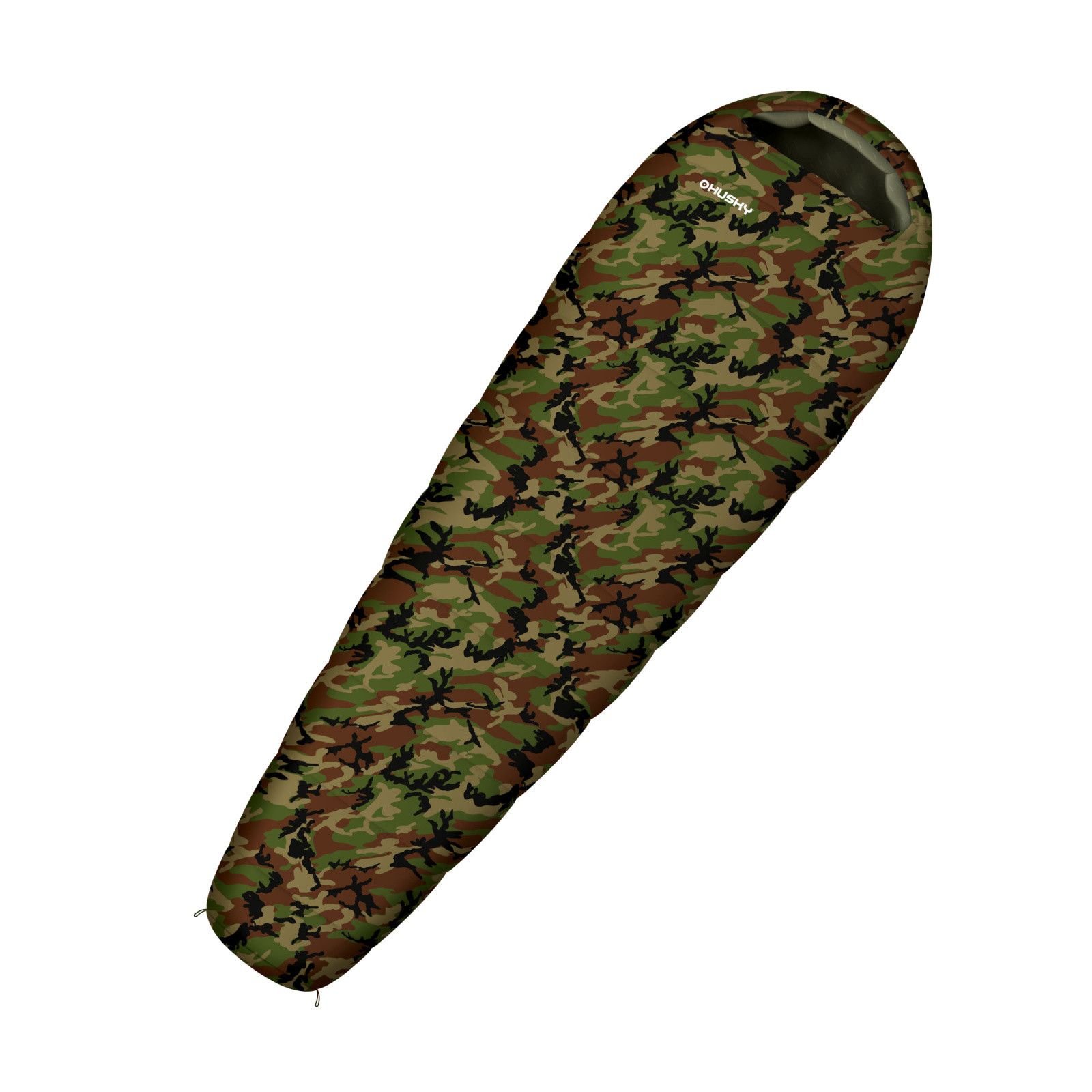 Husky Syntetický trojsezónny detský spacák Junior Army green Veľkosť: OneSize