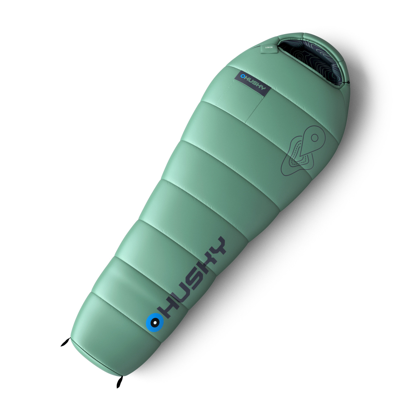 Husky Syntetický trojsezónny detský spacák Junior mint Veľkosť: OneSize