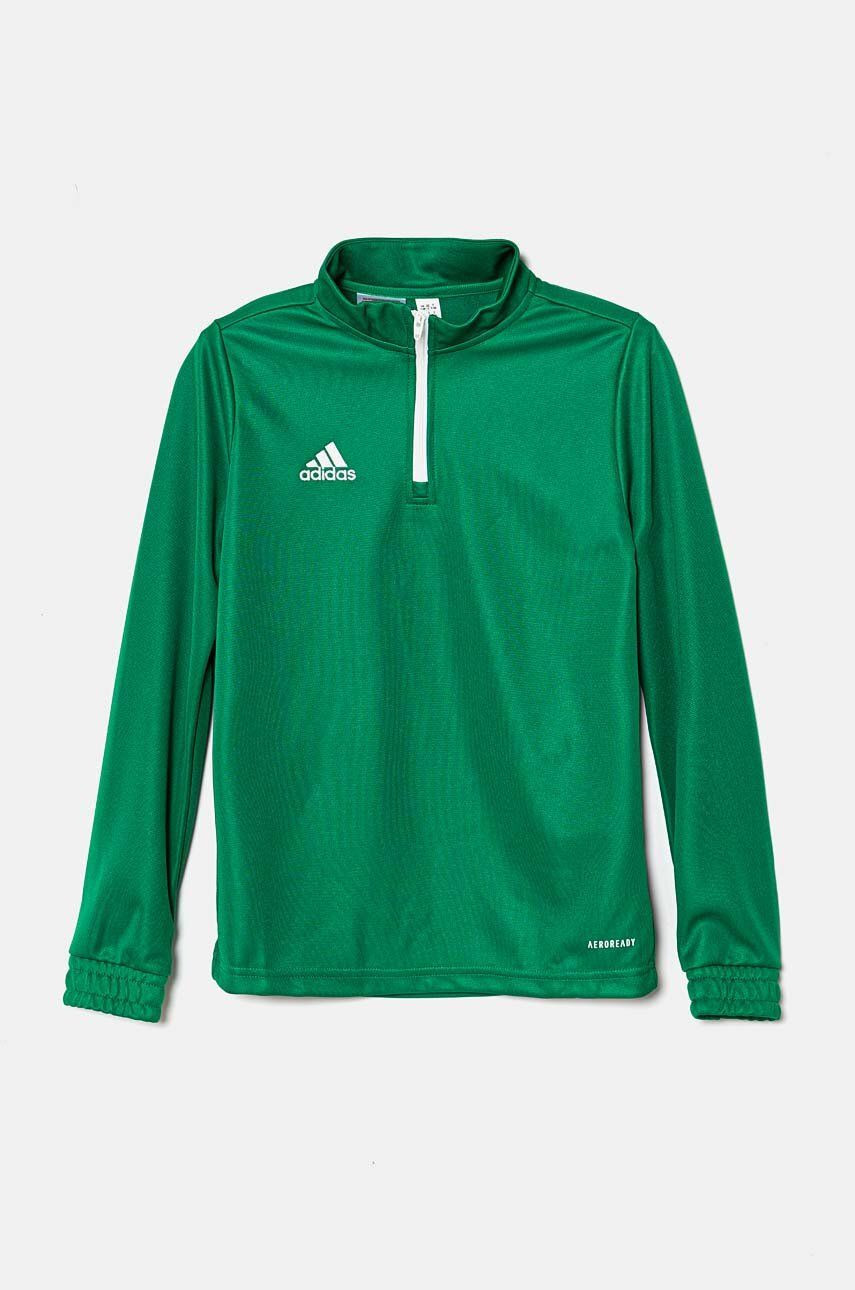 Detská mikina adidas Performance ENT22 TR TOPY zelená farba, jednofarebná, HI2132