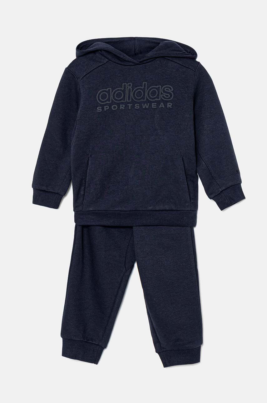 Tepláková súprava pre bábätká adidas I SZN GFX SET čierna farba, IW0915