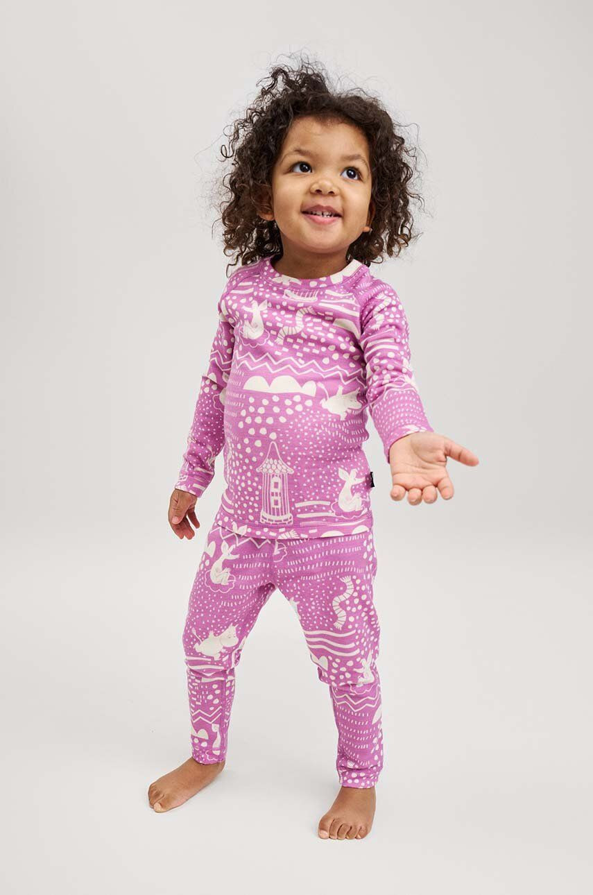 Detská funkčná spodná bielizeň Reima Moomin Trivsam ružová farba, 5200021B