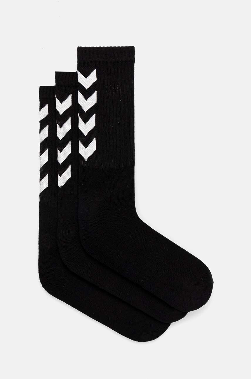 Ponožky Hummel 3-pak čierna farba, 22140