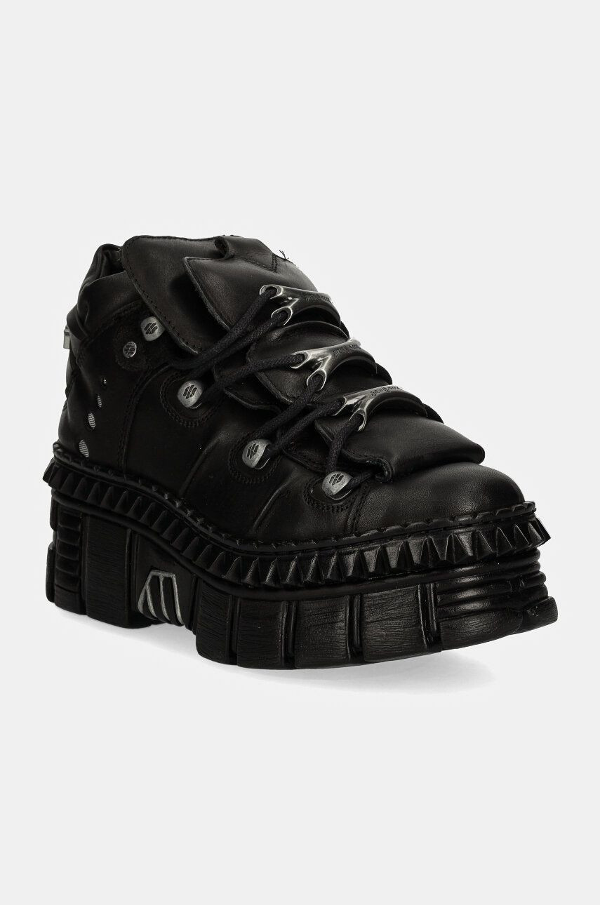 Tenisky New Rock CRUST NEGRO + TOWER CASCO NEGRO čierna farba, M-WALL106-S13