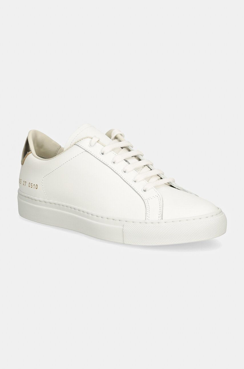 Kožené tenisky Common Projects Retro Classic biela farba, 6165