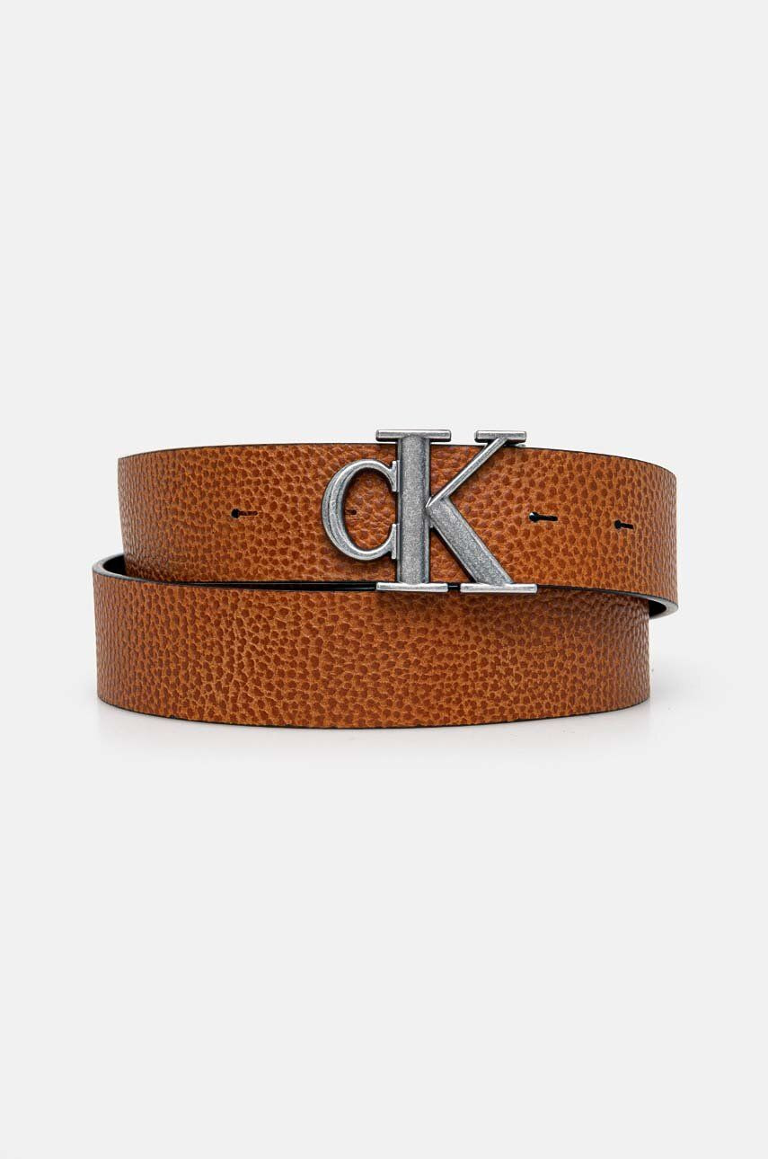 Obojstranný opasok Calvin Klein Jeans pánsky, čierna farba, K50K512084