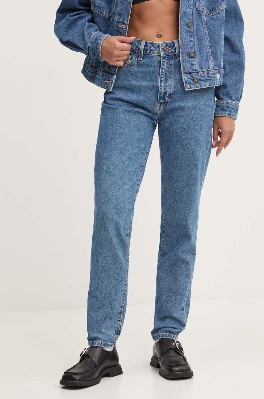 Rifle Guess Jeans dámske, vysoký pás, W4YA0D D5CC3