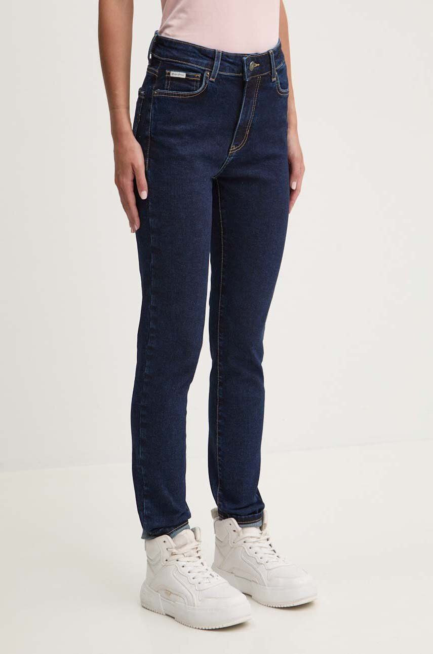 Rifle Guess Jeans dámske, tmavomodrá farba, W4YA92 D5CB1
