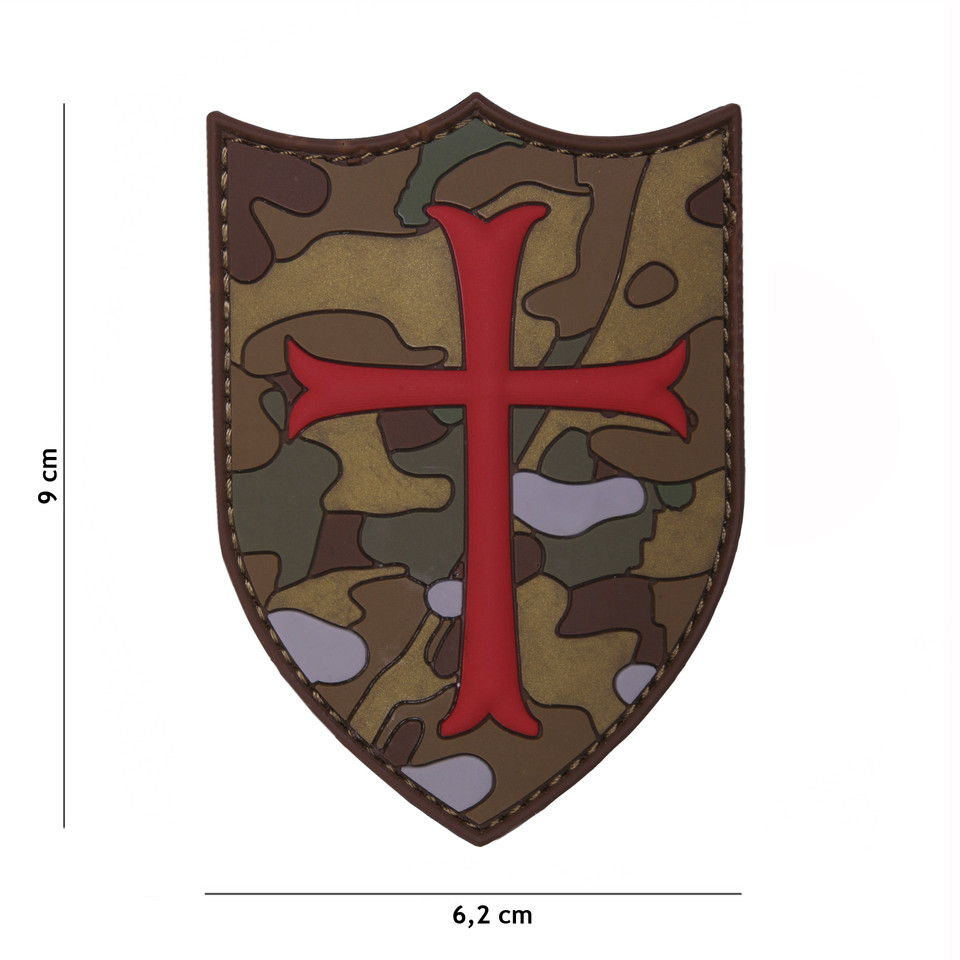 Gumová nášivka 101 Inc Crusader - multicam