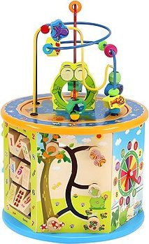 Kruzzel 22429 Drevená edukačná kocka