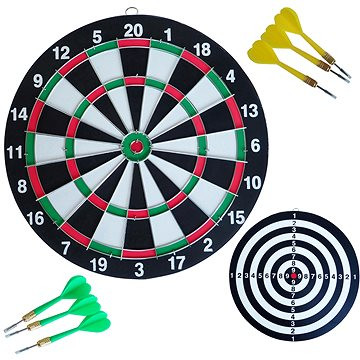 KUBIsport Terč 43 cm + ostré šipky 6 ks