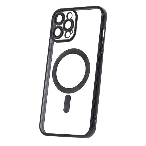 Puzdro Magsafe Shine iPhone 12 Pro Max - čierne