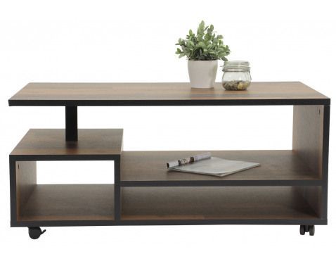 Konferenčný stolík Eike, vintage optika dreva%