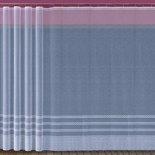 Žakárový záves 618/D291/250 biely. Tovar na mieru