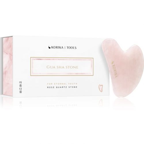 KORIKA Tools masážna pomôcka na tvár I. Gua Sha Quartz Pink