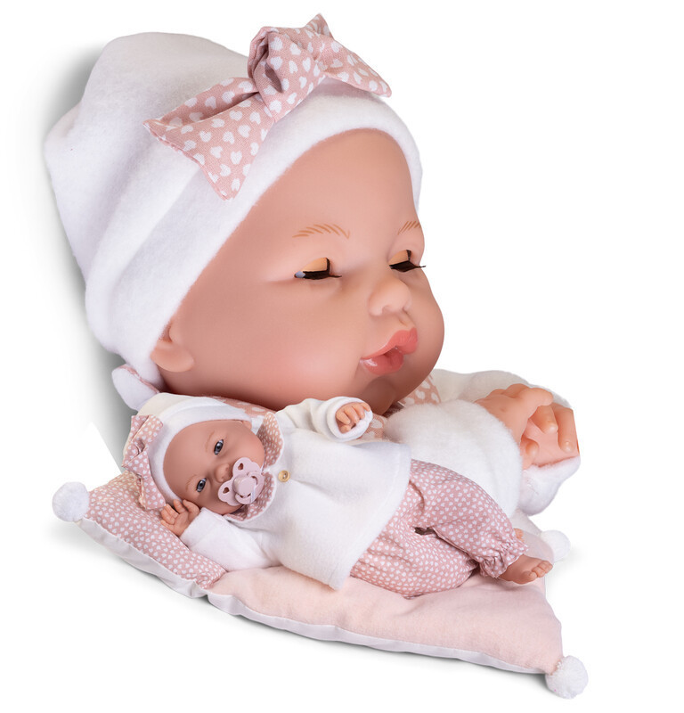 ANTONIO JUAN - 14363 BIMBA - žmurkacia bábika bábätko so zvukmi a mäkkým látkovým telom - 37 cm