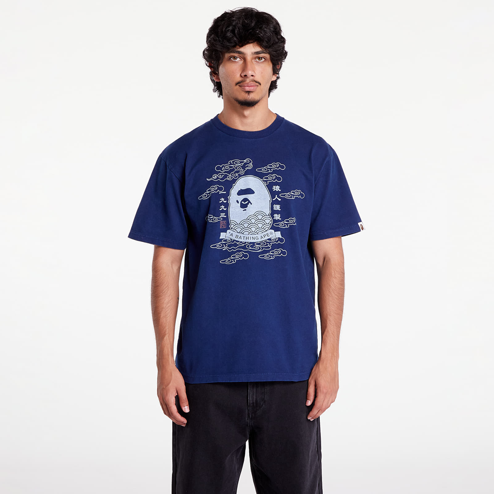 Tričko A BATHING APE 31St Anniversary Japan Ape Head Tee Indigo XXXL