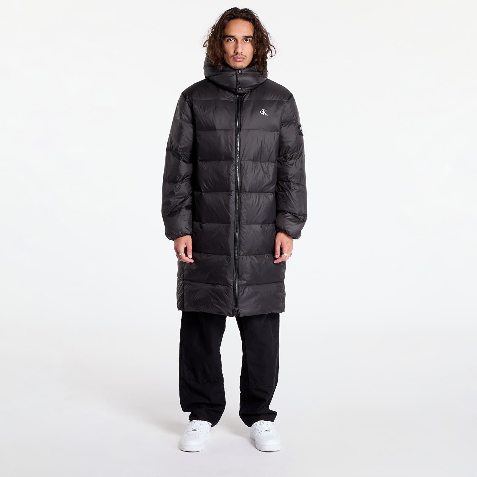 Parka Calvin Klein Jeans Essentials Down Long Jacket Black L