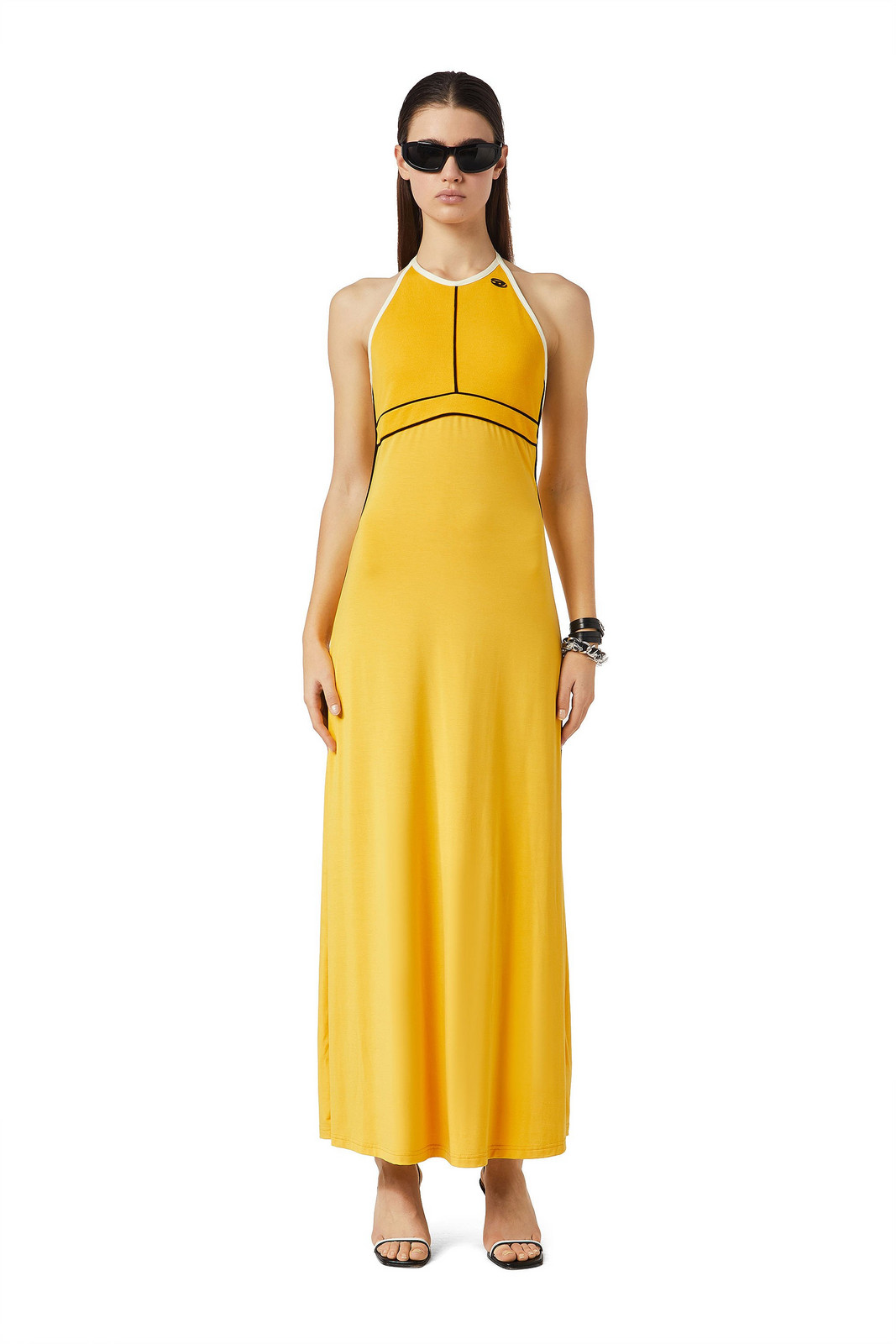 Diesel Šaty - D-MAXIM DRESS žlté