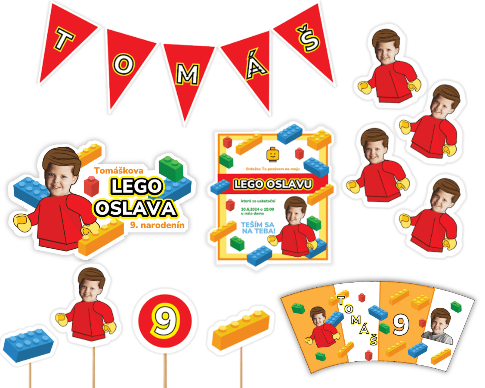 Personal Personalizovaný narodeninový set - Lego