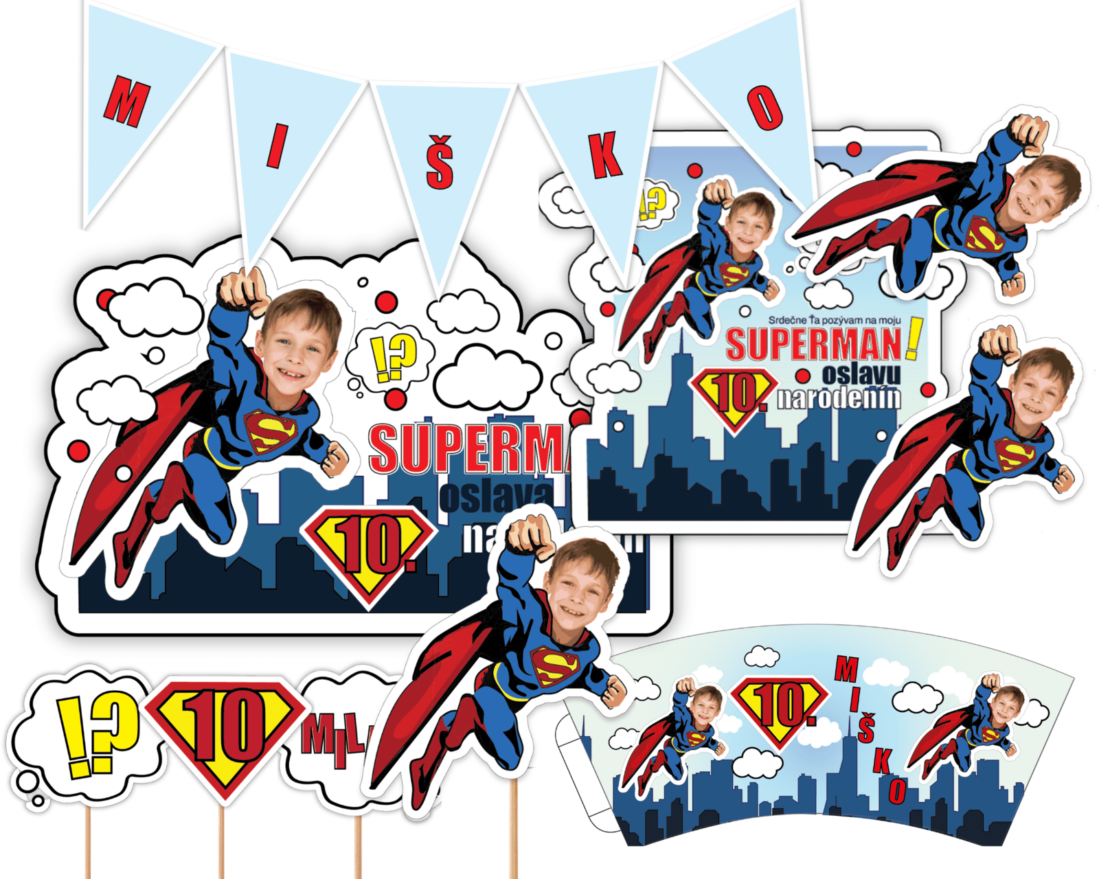 Personal Personalizovaný narodeninový set - Superman